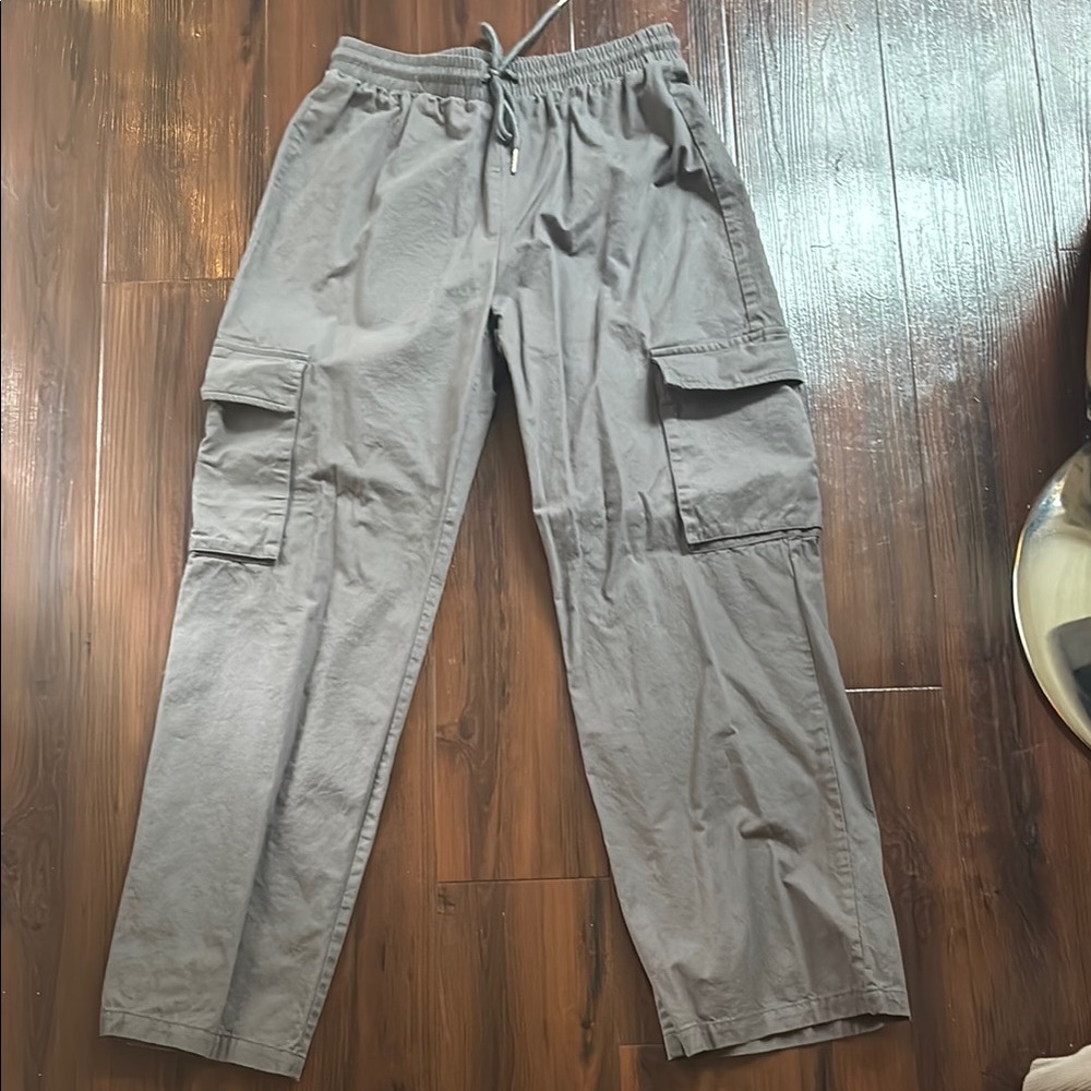 Gray Cargo Pants